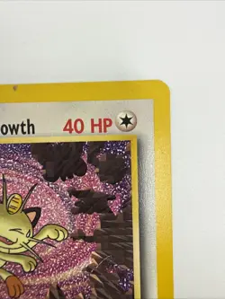 Team Rocket's Meowth 18 Black Star Promo Regular Rare Vintage Pokemon Card - Image 4