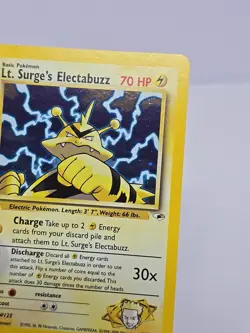 2000 Pokemon Gym Heroes Lt. Surge's Electabuzz #6/132 Unlimited LP - Image 2