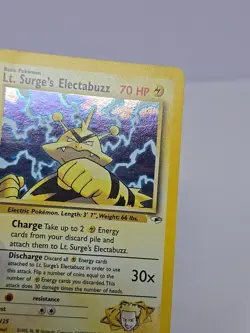 2000 Pokemon Gym Heroes Lt. Surge's Electabuzz #6/132 Unlimited LP - Image 3