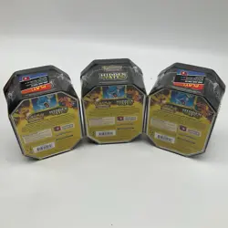 Lot of (3) Pokemon TCG Hidden Fates Charizard GX Tin Sealed 12 Total Packs - Image 2