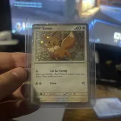 Pokemon TCG Destined Rivals Eevee SVP 200 Checklane Blister Promo Cosmo Holo NM - Image 1