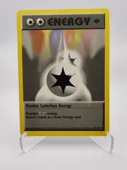 Pokemon Base Set 1st Edition Shadowless Double Colorless Energy 96/102 - 1999 - Image 1