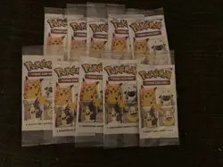 10x Pokemon 25th Anniversary General Mills Cereal Packs Holo Pikachu Sealed Lot - Image 1