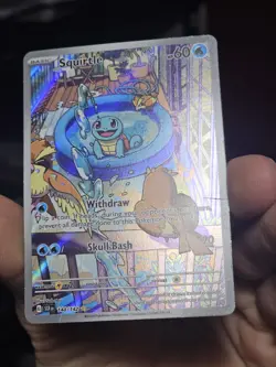 Squirtle 148/142 Illustration Rare Pokemon SV07 - Stellar Crown Damaged - Image 3