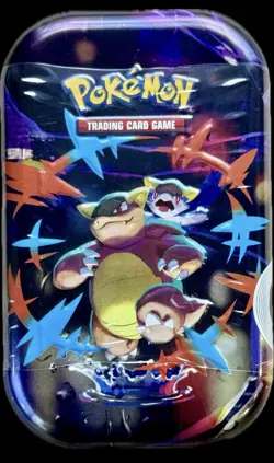 POKEMON MEGA HEROES MINI TIN MEGA KANGASKHAN ARTWORK 2 PACKS NEW FACTORY SEALED! - Image 1