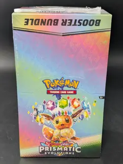 Pokemon SV8.5 Prismatic Evolutions Factory Sealed Booster Bundle Display Case - Image 1