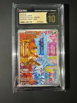2024 Pokemon Temporal Forces Deerling Illustration Rare 165/162 Pristine 10 CGC - Image 1