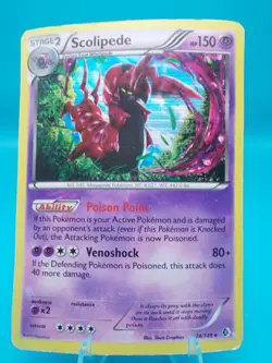 Scolipede 74/149 Boundaries Crossed Pokemon TCG Holo Moderately Played - Image 1