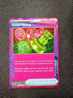 Pokemon TCG Unfair Stamp - Twilight Masquerade 165/167 NM/M - Image 1