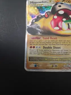 Pokemon Hippowdon LV.X 107/111 Rising Rivals Ultra Rare Holo DAMAGED - Image 5