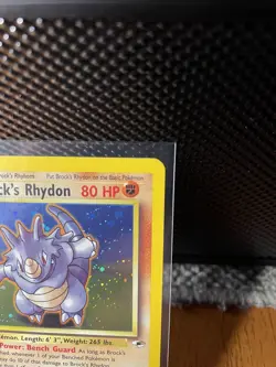 Pokemon TCG Brock’s Rhydon 2/132 Gym Heros Unlimited Holo - NM - Image 3