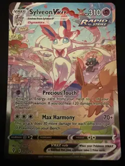 Pokemon Sylveon VMAX 212/203 Secret Rare Full Art Rapid Strike Evolving Skies - Image 3