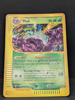 Muk H17/H32 Aquapolis Holo Rare Pokemon TCG Nintendo vintage MP+ - Image 3