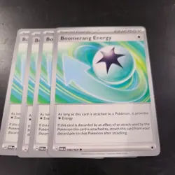 Boomerang Energy 166/167 x4 - 4x Trainer Playset Pokemon S&V Twilight Masquerade - Image 1