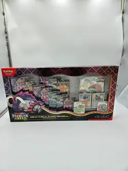 Pokemon Paldean Fates Great Tusk ex & Iron Threads ex Premium Collection Sealed - Image 1