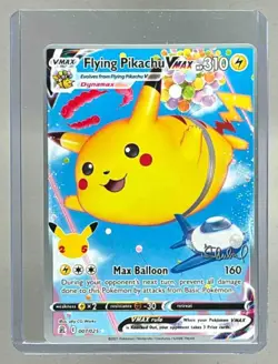 Flying Pikachu VMAX 2021 Pokemon SWSH Celebrations #007 2022 World Championships - Image 1