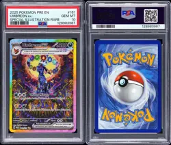 Pokemon 2025 Umbreon ex 161/131 SIR Prismatic Evolutions GEM MINT PSA 10 - Image 1
