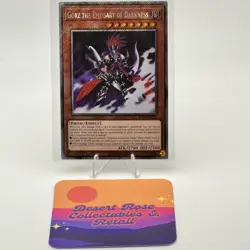 YuGiOh! Gorz the Emissary of Darkness RA03-EN210 Platinum Secret Rare Bonanza - Image 1