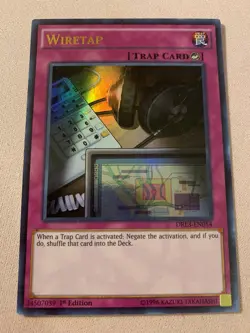 Yu-Gi-Oh! Wiretap DRL3-EN054 Ultra Rare 1st Ed VLP - Image 1