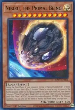 Yugioh! Nibiru, the Primal Being - RA01-EN015 - Ultra Rare - 1st Edition Near Mi - Image 1