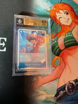 Japanese One Piece Monkey D Luffy - P-055 Sealed Battle Kit Vol. 1 Beckett 9.5 - Image 1