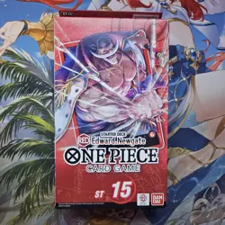 ONE PIECE TCG: Edward Newgate (Red)(ST-15) BRAND NEW SEALED Rare Starter Deck - Image 1