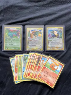 Pokemon Charizard Venusaur Blastoise (Crystal Guardians) Mid Era Card Lot HP-DMG - Image 1