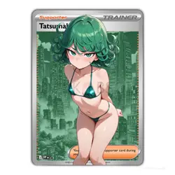 Tatsumaki | Beautiful Waifu Card - Goddess ACG Custom DIY Fan Art Card - Image 1