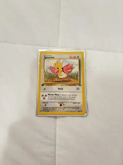 Pokemon TCG Jungle Spearow Card 62/64 Regular Common 1st Edition - Image 1
