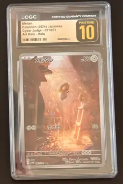 Meltan 081/071 AR Art Rare Cyber Judge sv5M Pokemon Card CGC 10 Pristine - Image 1