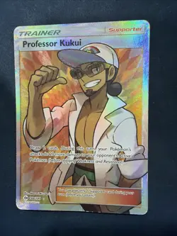 Professor Kukui (Full Art) 148/149 Sun & Moon Ultra Rare Pokemon Card - Image 1