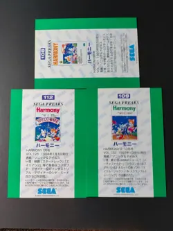 SEGA Freaks HARMONY 108 109 112 Sonic the Hedgehog Tails Cards Japanese aca469 - Image 2