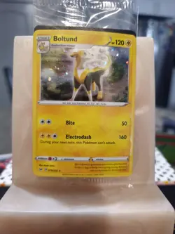 SEALED Boltund 076/202 Sword & Shield Cosmos Holo Knockout Promo Pokemon Card - Image 1