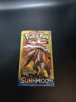 Pokemon TCG Sun & Moon Base Set 3 Card Booster Pack SM01 Sealed 2017 - Image 1