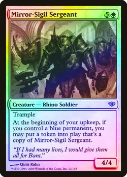 Mirror-Sigil Sergeant FOIL Conflux HEAVILY PLD White Mythic Rare CARD ABUGames - Image 1