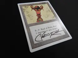 Rod of Ruin Signed MP [Revised Edition] Mtg Magic Free Tracking! - Image 2
