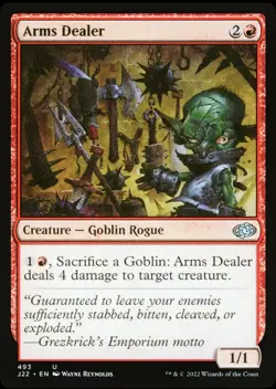 X 1 Arms Dealer NM 493 Jumpstart 2022 MTG Magic Gathering - Image 1
