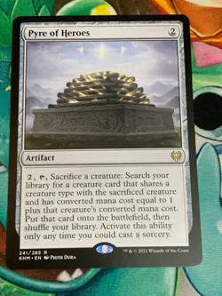 C972 MAGIC THE GATHERING PYRE OF HEROES #241 KALDHEIM NM-LP MTG RARE - Image 1