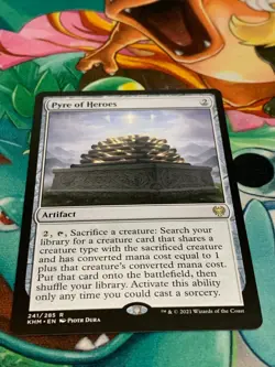 C972 MAGIC THE GATHERING PYRE OF HEROES #241 KALDHEIM NM-LP MTG RARE - Image 2