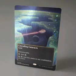MTG - Cascading Cataracts GALAXY FOIL -Edge of Eternities Borderless 140 - MINT - Image 2