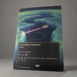 MTG - Cascading Cataracts GALAXY FOIL -Edge of Eternities Borderless 140 - MINT - Image 3