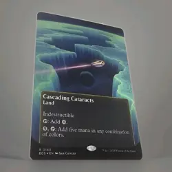 MTG - Cascading Cataracts GALAXY FOIL -Edge of Eternities Borderless 140 - MINT - Image 4