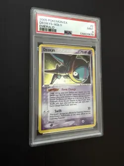 Pokemon TCG Deoxys Holo Rare Emerald 2/106 PSA 9 Mint - Image 1