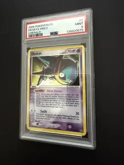 Pokemon TCG Deoxys Holo Rare Emerald 2/106 PSA 9 Mint - Image 3