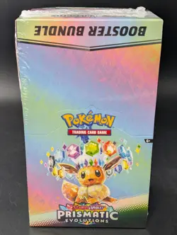 Pokemon SV8.5 Prismatic Evolutions Factory Sealed Booster Bundle Display Case - Image 1