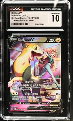 BOLTUND V Brilliant Stars Trainer Gallery Holo Rare #TG13 CGC 10 Pokemon - Image 1