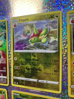 Pokemon TCG Flapple: TG02/TG30; Cosmos Holo Promo SWSH189; Reverse Holo 120/203 - Image 4