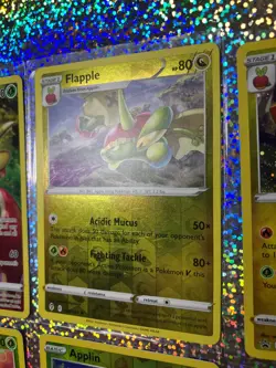 Pokemon TCG Flapple: TG02/TG30; Cosmos Holo Promo SWSH189; Reverse Holo 120/203 - Image 5