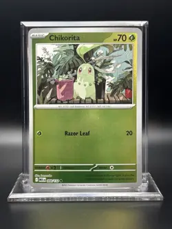 2025 Pokemon Mega Evolutions - Chikorita Reverse Holo No. 8/132 - Image 1