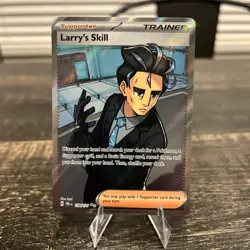 Pokemon TCG Trainer Larry's Skill 139/131 Ultra Rare Holo Prismatic Evolutions - Image 1
